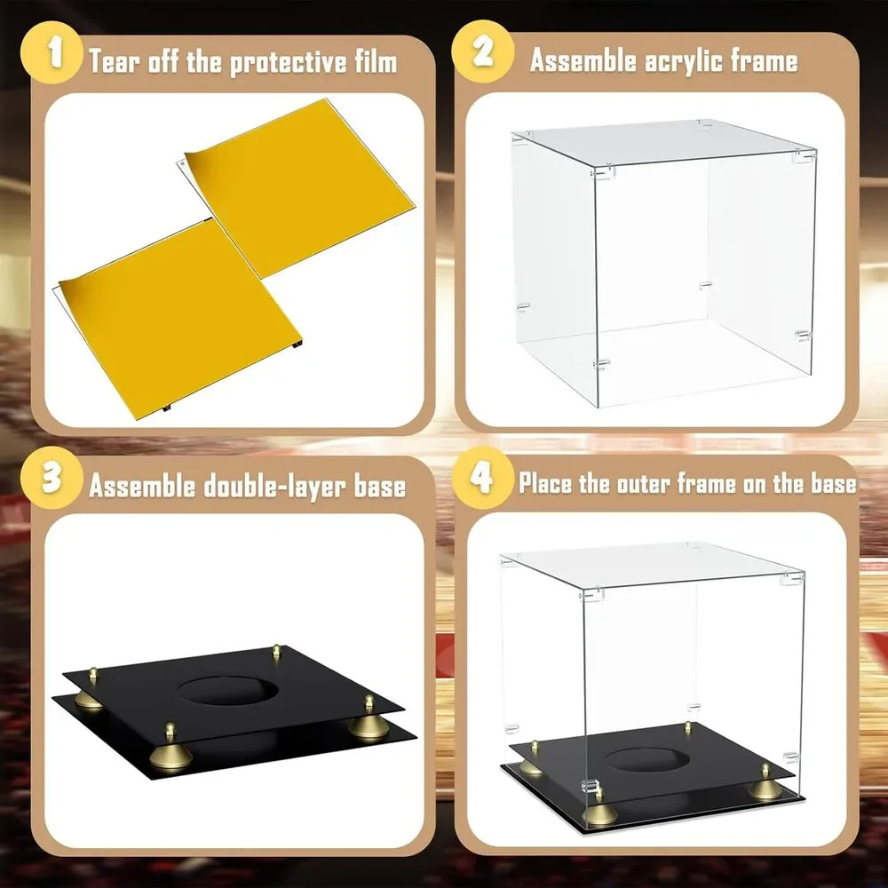 Acrylic Basketball Display Case, Clear Full Size Basketball Case Display